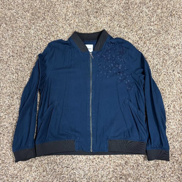 Sonoma Jackets & Blazers - Sonoma Floral Embroidered  Bomber Jacket - Women's Size XL - Preowned - 2119